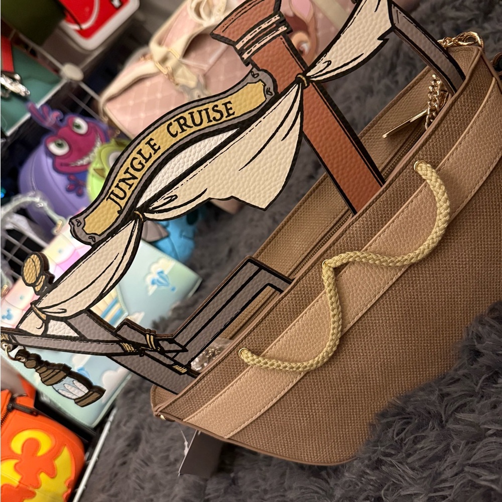 Danielle Nicole Jungle Cruise Crossbody Bag - Brown and Cream